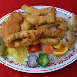 Selected Fried Fish with Garnish